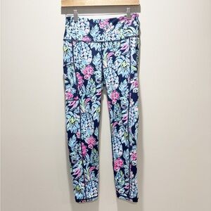 Lilly Pulitzer Luxletic UPF 50+ Weekender High Rise Leggings Pineapple Paradise